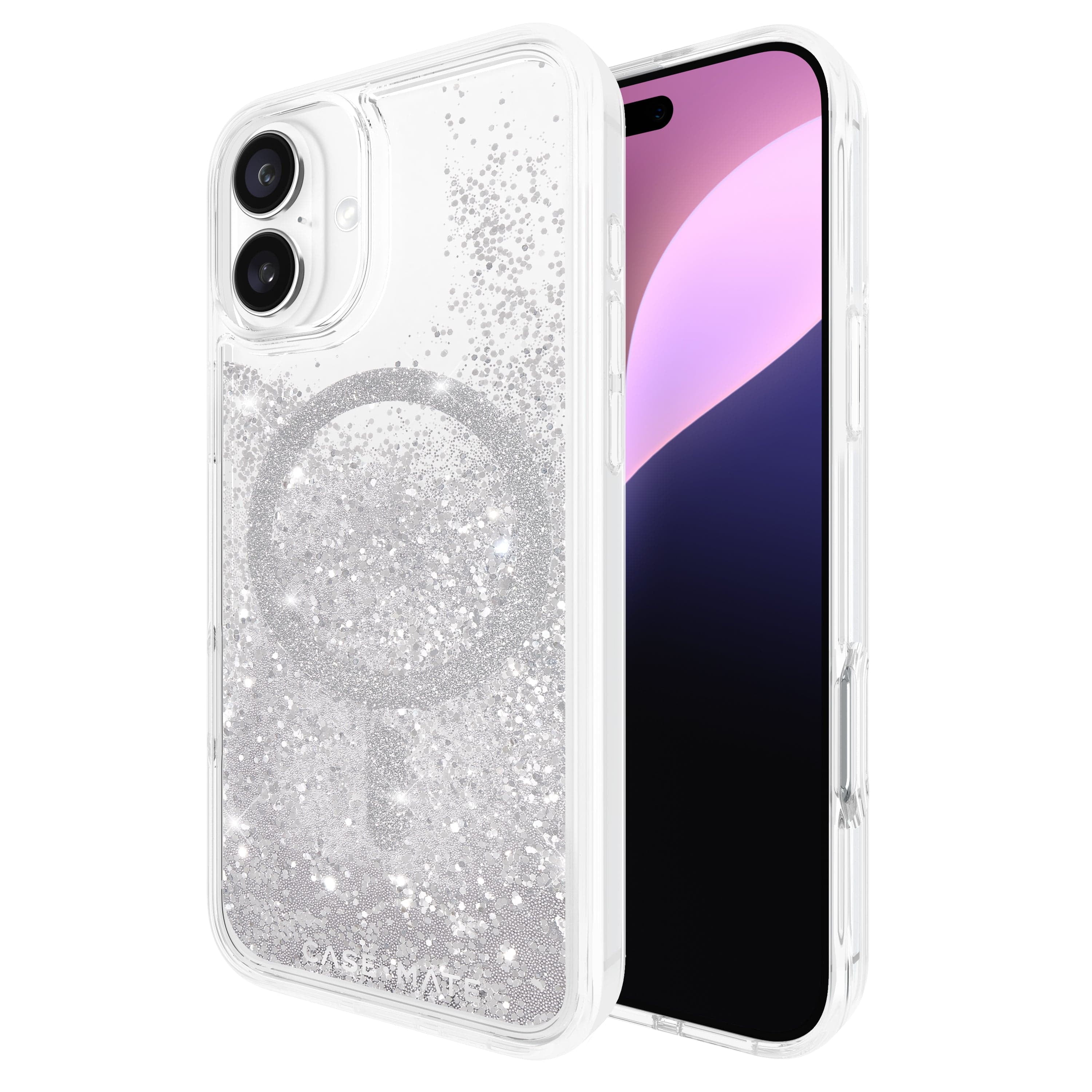 Case-Mate Apple iPhone 16 Plus Waterfall MagSafe Compatible Case - Silver
