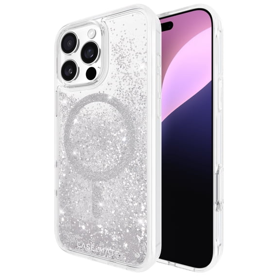 Case-Mate Apple iPhone 16 Pro Max Waterfall MagSafe Compatible Case - Silver