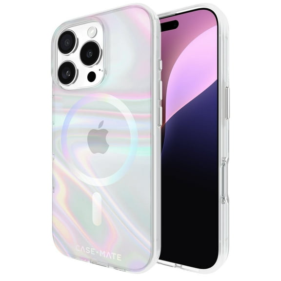 Case-Mate Apple iPhone 16 Pro Soap Bubble MagSafe Compatible Case - Iridescent