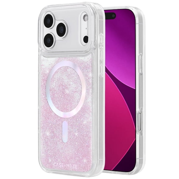 Case-Mate Apple iPhone 17 Pro Max MagSafe Compatible Soap Bubble Phone Case - Iridescent Waterfall