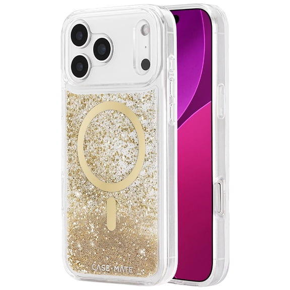 Case-Mate Apple iPhone 17 Pro Max MagSafe Compatible Waterfall Phone Case - Gold