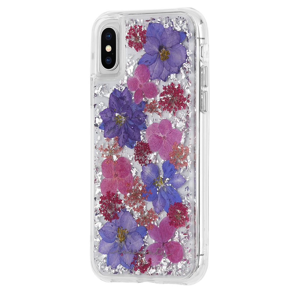 Case-Mate Apple iPhone Xs Karat Petals - Purple Case