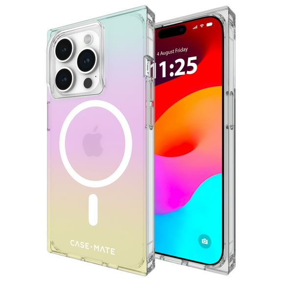 Case-Mate BLOX Apple iPhone 15 Pro Case [MagSafe Compatible] - 12ft Drop Protection - Rainbow Frosting