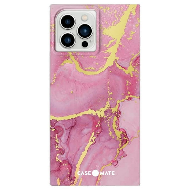 Case-Mate BLOX Apple iPhone 13 Pro Max Case [Wireless Charging] - 10Ft. Drop Protection - Magenta Marble