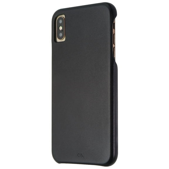 Case-Mate Barely There Genuine Leather Hard Case for iPhone XS Max - Black