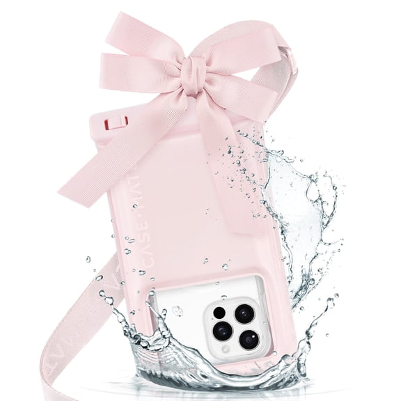 Case-Mate Bow Floating Waterproof Phone Pouch - Ballet Pink