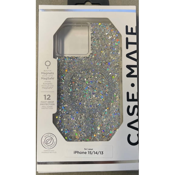 Open Box Case-Mate Case for iPhone 15/14/13 Twinkle Disco with MagSafe "Brand New"