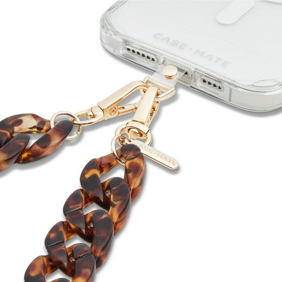 Case-Mate Crossbody Cell Phone Lanyard / Chain [Universal] Hands-Free Phone Charm Holder - Tortoiseshell