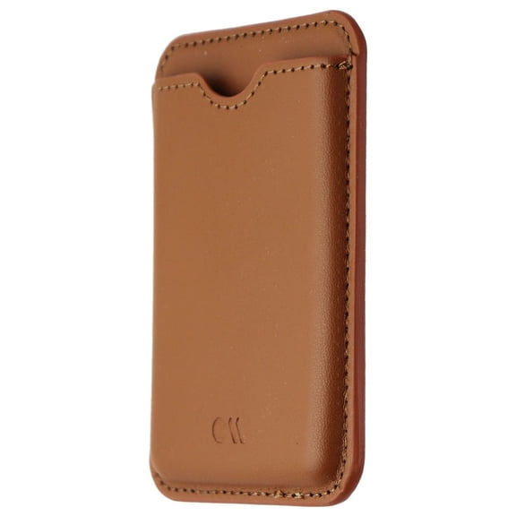 Case-Mate MagSafe Compatible Card Holder for Apple iPhones and Cases - Cognac Brown