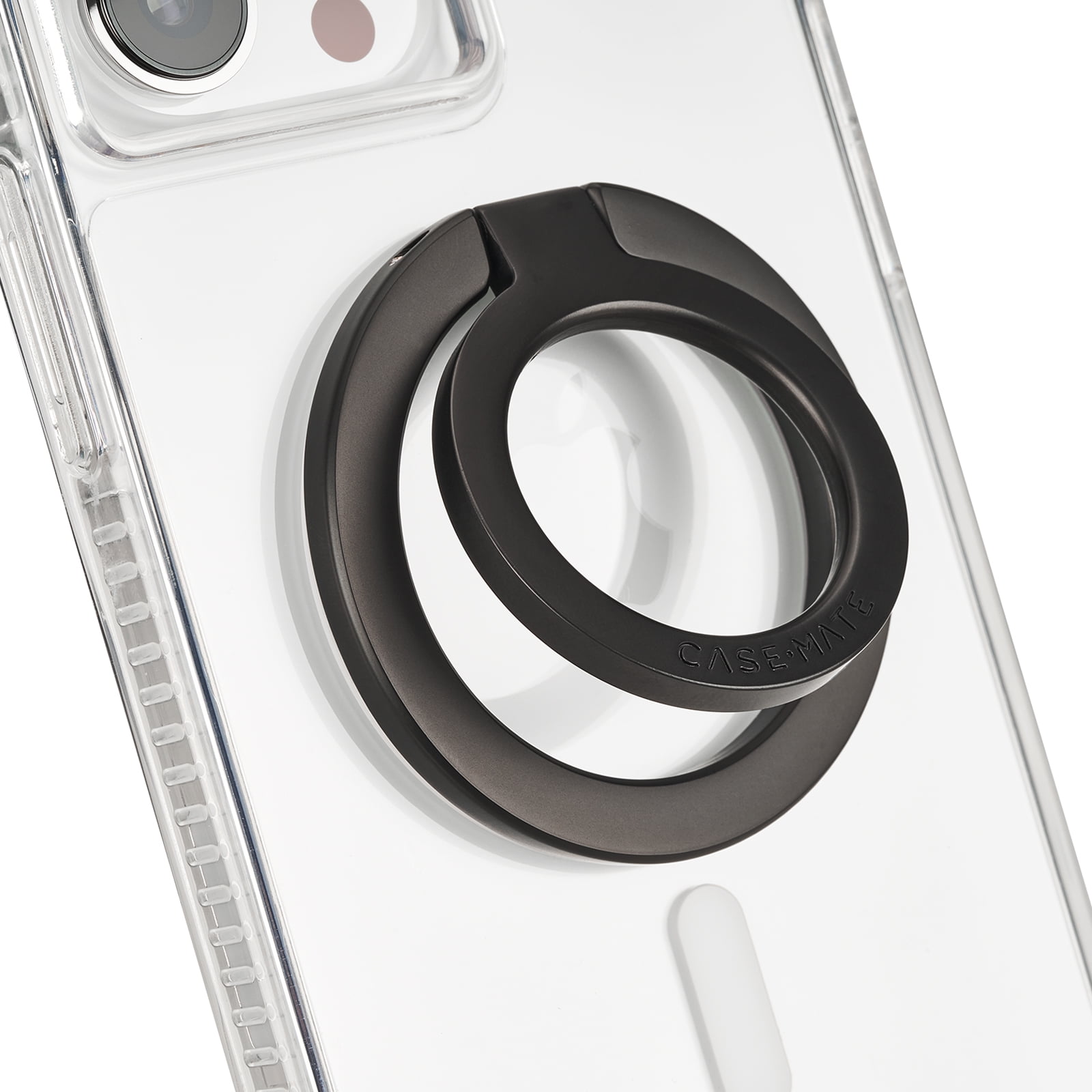 Case-Mate Magnetic Phone Ring Holder / Stand [MagSafe Compatible] for iPhone 14 13 12 Pro Max - Matte Black