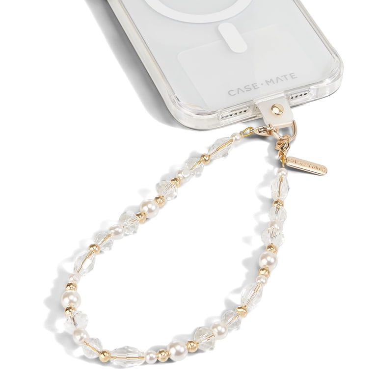 Case-Mate Phone Charm Beaded Wristlet - Crystal Pearl Gold - Walmart.com Case-Mate Phone Charm Beaded Wristlet - Crystal Pearl Gold - Walmart.com