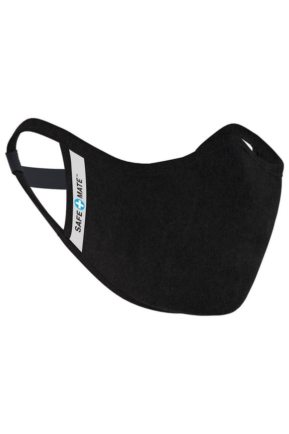 Case-Mate Safe+Mate x Cloth Face Mask - Washable  Reusable - Adult L/XL - Cotton - Includes Filter - Black
