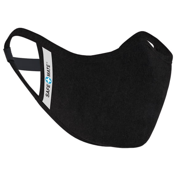 Case-Mate Safe+Mate x Cloth Face Mask - Washable Reusable - Adult L/XL - Cotton - Includes Filter - Black