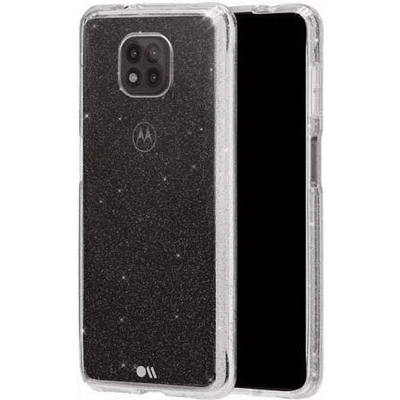 Case-Mate Sheer Crystal Case for Motorola Moto G Power (2021) - Clear/Glitter