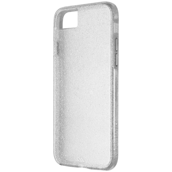 Case-Mate Sheer Glam Slim Case for Apple iPhone 8 / 7 / 6s / 6 - Silver Glitter