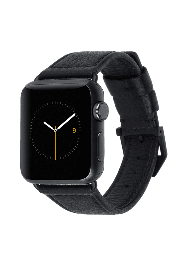 Signature Leather Band for Apple Watch 38 - 40mm - Black