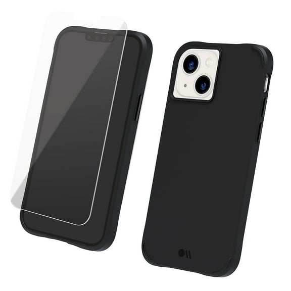Case-Mate Tough Apple iPhone 13 Case and Screen Protector - Black