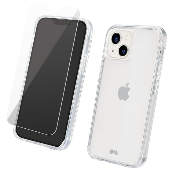 Case-Mate Tough Apple iPhone 13 Pro Case and Screen Protector - Clear