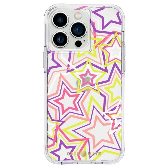 Case-Mate Tough Prints Case for Apple iPhone 13 Pro - Neon Stars