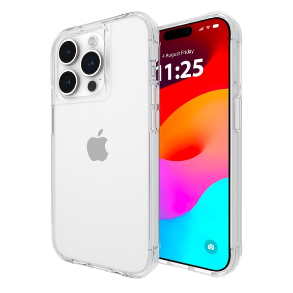 Case-Mate Tough Series Apple iPhone 15 Pro Case [Wireless Charging Compatible] - 12ft Drop Protection - Clear
