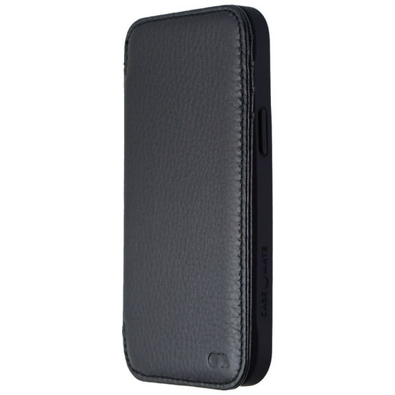 Case-Mate Tough Wallet Folio Case for iPhone 12 Mini - Black Leather