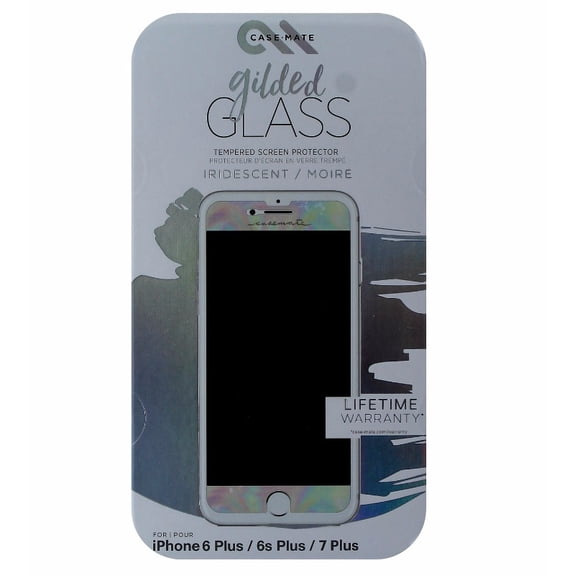 Case-Mate iPhone 8 Plus/ 7 Plus/ 6 Plus Iridescent Gilded Glass Screen Protectors