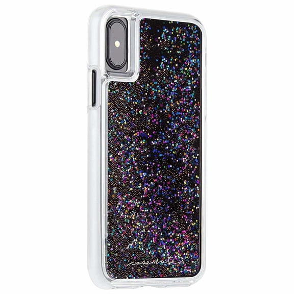 Case-Mate iPhone X Case WATERFALL Cascading Liquid Glitter Protective Design