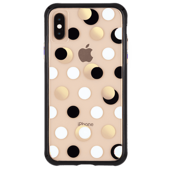 Case-Mate iPhone Xs Max Wallpapers Black Metallic Dot Case