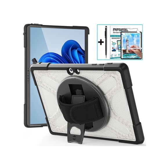 Case For Microsoft Surface Go 4 2023 / Surface Go 3 2021 / Surface Go 2 2020 / Surface Go 2018 Shockproof Cover with Stand and Shouder Strap,Pen Holder, Stylus Pen, Screen Protector