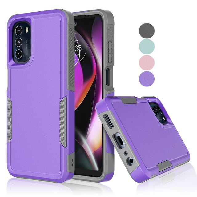 Case for Moto G 5G 2022, 2 in 1 Heavy Duty Armor Shockproof Tough Hybrid Dual Layer Rubber Drop