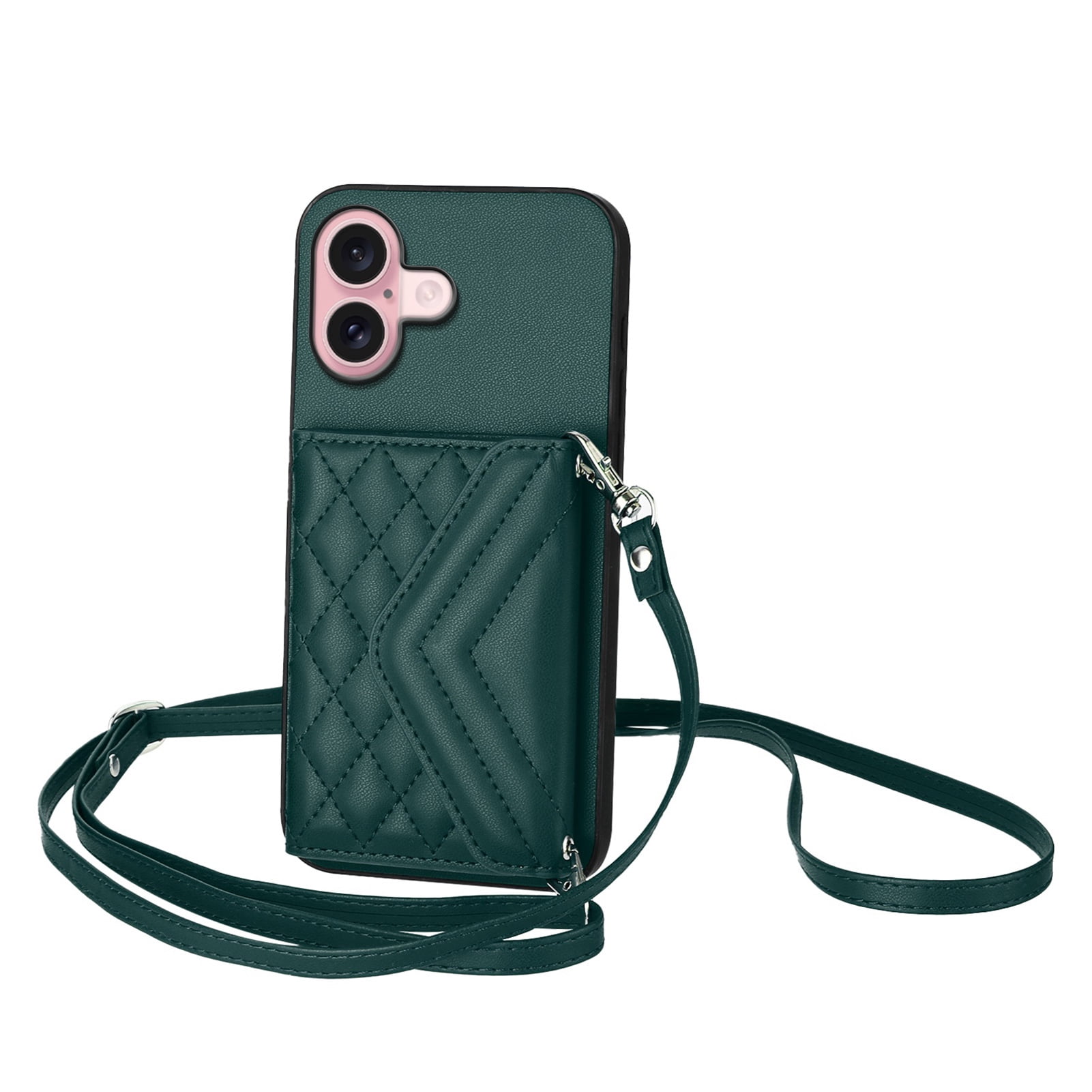 Case for Moto G 5G 2024 Crossbody wallet cover, with card holder, leather material, equipped with a long shoulder strap, shockproof flip-top phone case