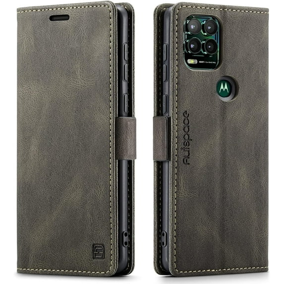 Case for Moto G Stylus 5G 2021,PU Leather Folio Flip Wallet Case with Card Holster Stand Kickstand Magnetic Closure Shockproof Phone Cover for Motorola Moto G Stylus 5G 2021 (Coffee)