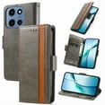 thumbnail image 1 of Case for Moto G Stylus 5G (2025) with RFID Blocking Credit Card Holder, Premium PU Leather Retro Magnetic Clasp Flip Folio Case Wallet Pocket Kickstand Shockproof TPU Interior Case,Gray, 1 of 10