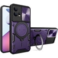 thumbnail image 1 of Case for Moto G55 5G,Military Grade Flashing [Built-in Kickstand] Magnetic Rotate Ring Holder Heavy Duty TPU+PC Shockproof Protect Phone Case for Motorola Moto G55 5G (Purple), 1 of 10