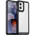 thumbnail image 1 of Case for Moto G55 5G,Moto G55 5G Case,Transparent TPU+PC Acrylic Protective Military Grade  Heavy Duty Shockproof Protection Phone Case for Motorola Moto G55 5G (Black), 1 of 16