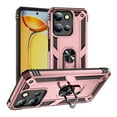 thumbnail image 1 of Case for Motorola Edge (2024), Military Grade Protection Shockproof Non-Slip Cover with Metal Rotatable Ring Stand, Magnetic Car Mount Holder Fashion Case for Motorola Edge (2024), Rosegold, 1 of 7