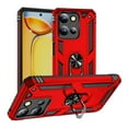 thumbnail image 1 of Case for Motorola Edge (2024), Military Grade Protection Shockproof Non-Slip Cover with Metal Rotatable Ring Stand, Magnetic Car Mount Holder Fashion Case for Motorola Edge (2024), Red, 1 of 7