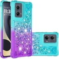 thumbnail image 1 of Case for Motorola Moto Edge 5G 2024 Case Girls Women,Liquid Glitter Shockproof Back Cover Soft TPU Bumper Silicone Slim Protective Cover for Moto Edge 5G 2024 Gradient Blue, 1 of 14
