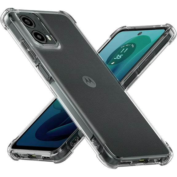 Case for Motorola Moto G 5G 2024, Clear Phone Cover with Reinforced Corner Bumper Slim Fit Shockproof Flexible TPU Case for Moto G 5G 2024 - Transparent