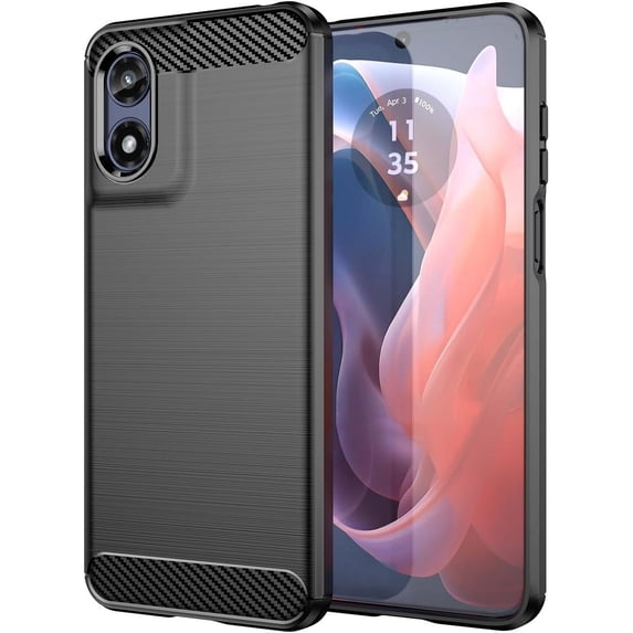 Case for Motorola Moto G Play (2024), Ultra Slim Anti-Scratch Shockproof Soft TPU Protective Cover Compatible with Motorola Moto G Play 4G 2024 (Black)