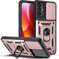 thumbnail image 1 of Case for Motorola Moto G Power 2022 (Not 2021) with Slide Camera Cover, Heavy Duty Protection Phone Case Cover with Magnetic Ring Kickstand for Motorola Moto G Power 2022      Rose Gold, 1 of 7
