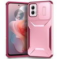 thumbnail image 1 of Case for Motorola Moto G Power 5G 2024 with Sliding Camera Lens Protective Cover, [Military Grade Drop Protection] Non-Slip Heavy Duty Full-Body Shockproof Rugged Phone Case, Pink, 1 of 7