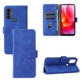 thumbnail image 1 of Case for Motorola Moto G Pure 2022 Wallet Case with Card Slots Holder Magnetic Clasp Cover, Luxury PU Leather Skin-Friendly Wrist Strap Handbag Kickstand Soft Silicone Shockproof Protective Case,Blue, 1 of 6