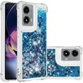 thumbnail image 1 of Case for Motorola Moto G Stylus 5G 2024 Case Glitter Cute Luxury Love Liquid Quicksand Clear Soft TPU Girls Women Stylish Bumper Shockproof Protective Cover for Moto G Stylus 5G 2024 Blue YB, 1 of 14