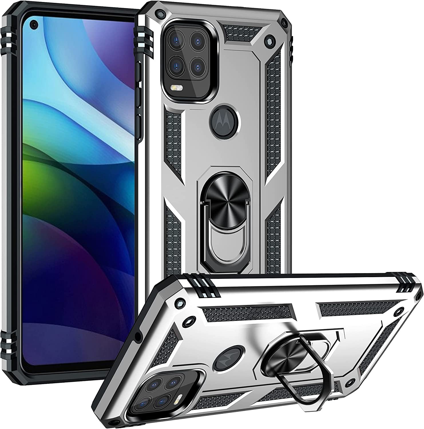 Custodia Motorola Moto G Stylus 5G Custodia Robusta Antiurto BENTOBEN Per Motorola Moto G Stylus 5G (2021): Verde, Ibrida, Glow! Custodia Antiurto Motorola G Stylus 5G 2021 - Foto 10