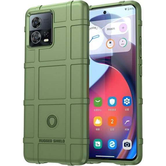 Case for Motorola Moto S30 Pro, Heavy Duty Shockproof Military Grade Drop Tested Field Phone Case Bumper Rugged Cover for Moto Edge 30 Fusion/S30 Pro HD Green