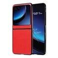 thumbnail image 1 of Case for Motorola Razr 2024/2025, Classic PU Leather Back Cover Drop Protective Shell Slim Fit Shockproof Phone Case Cover for Motorola Razr 2024/2025 - Red, 1 of 7