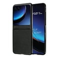 thumbnail image 1 of Case for Motorola Razr+ 2024, Classic PU Leather Back Cover Drop Protective Shell Slim Fit Shockproof Phone Case Cover for Motorola Razr+ 2024 - Black, 1 of 8