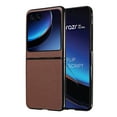 thumbnail image 1 of Case for Motorola Razr+ 2024, Classic PU Leather Back Cover Drop Protective Shell Slim Fit Shockproof Phone Case Cover for Motorola Razr+ 2024 - Brown, 1 of 8