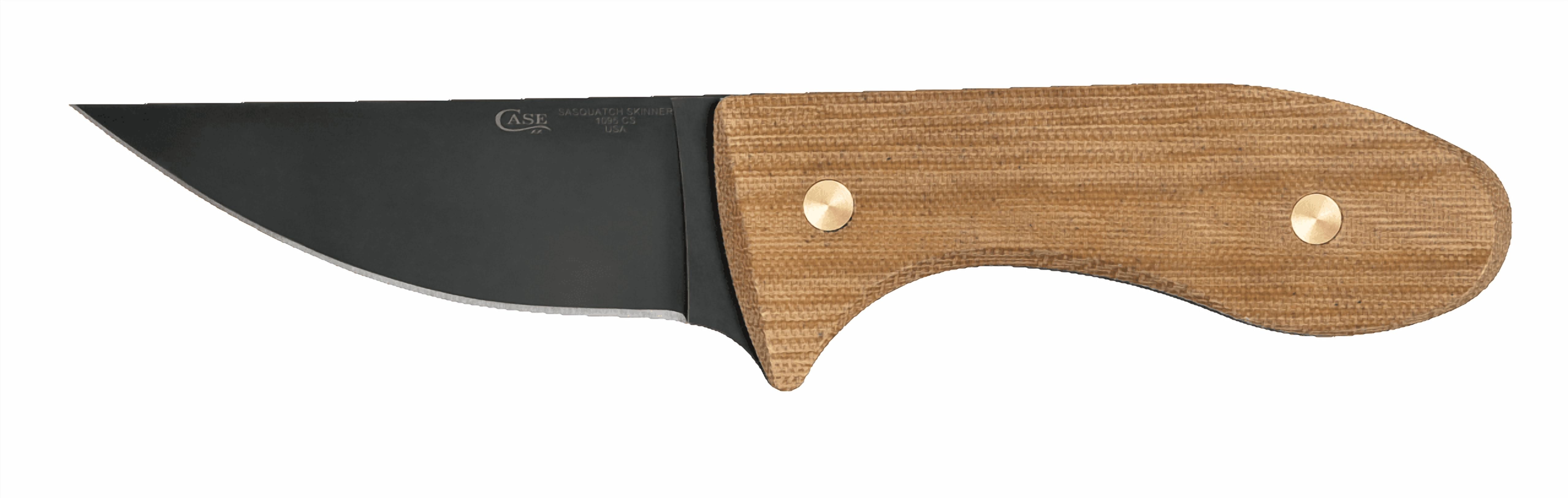 Case XX Knives Sasquatch Skinner Tan Micarta & Caswell Carbon Steel Fixed Blade